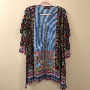 100% cotton 🌿 multi patterned dress